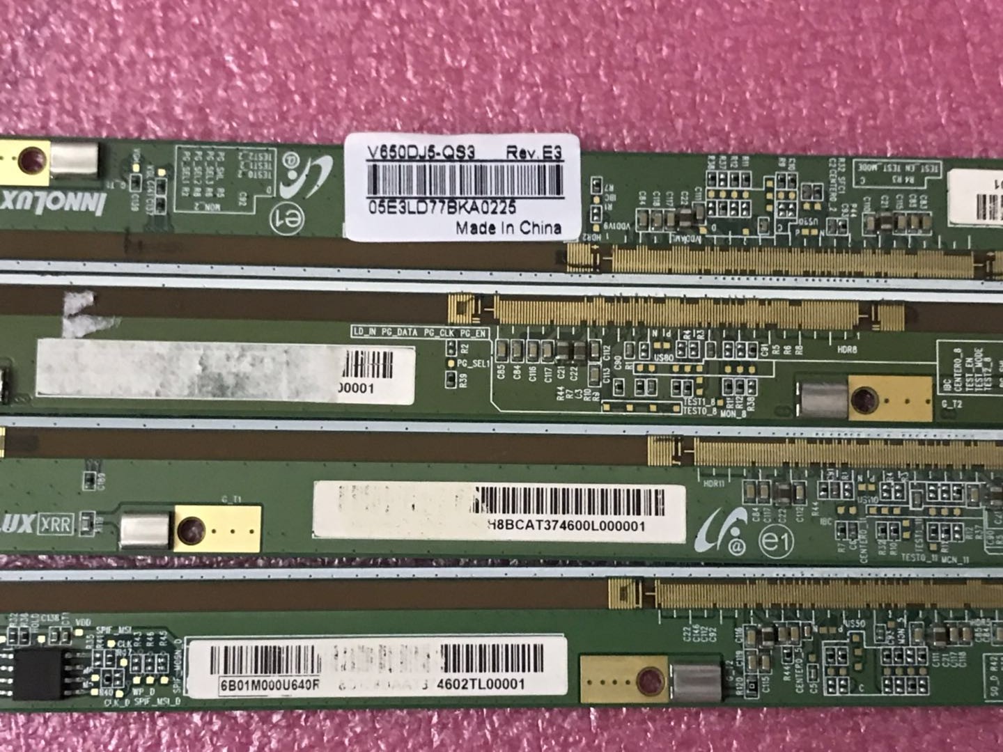 原装边板 V650DJ5-QS3 Rev.E3 XLL XLR XRL XRR一套价