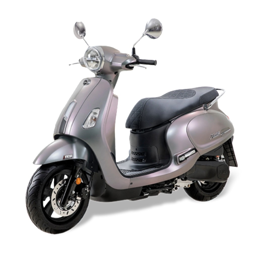 正品飞度4摩托车国四三阳电喷燃油省油复古代步通勤125踏板ABS