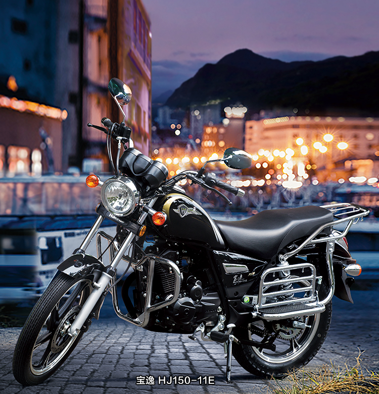 豪爵宝逸150摩托车太子巡航电喷发动机低油耗上牌无忧货架