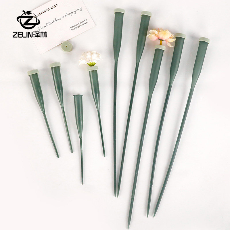 泽林新款鲜花保水管蝴蝶兰营养管花店养花储水管带杆加长洋兰管