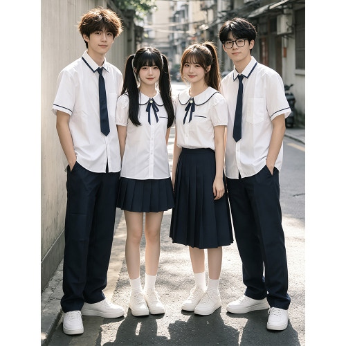 合唱诗歌朗诵演出服毕业照运动会班服套装学院风高中初中学生校服
