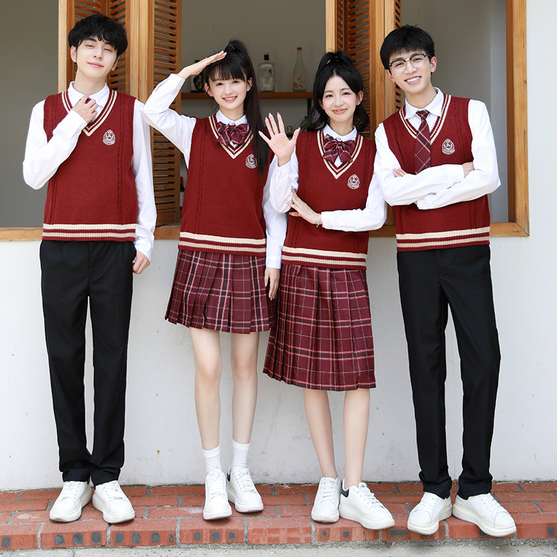 英伦学院风班服高初中学生红歌大合唱团诗歌朗诵运动会校服套装