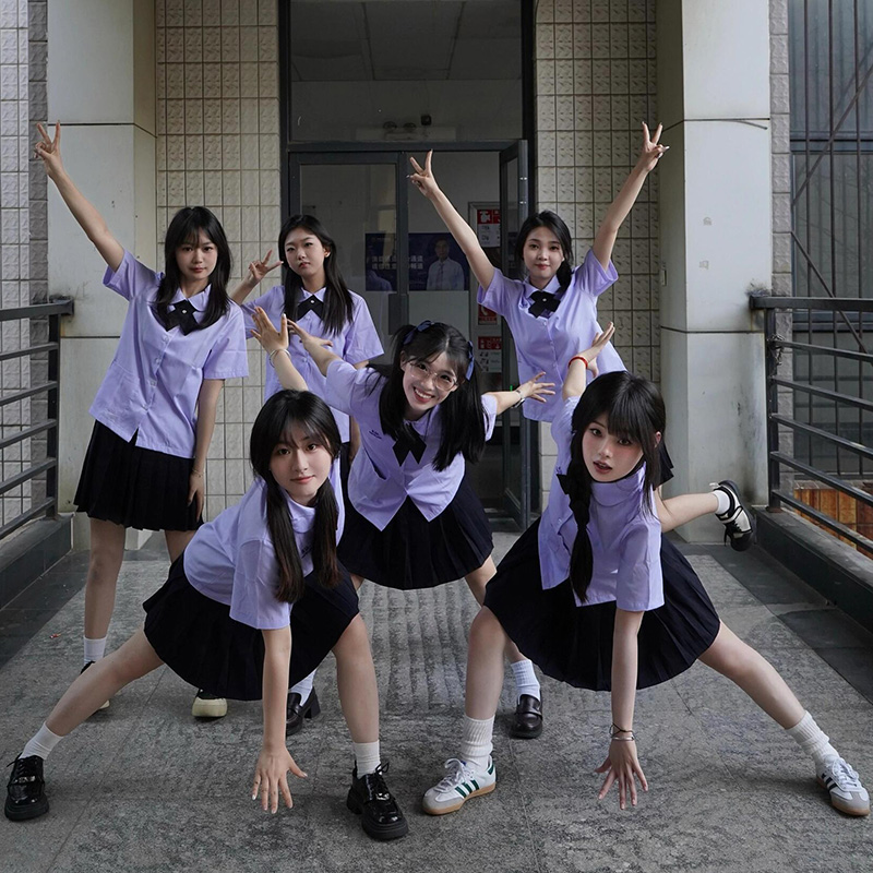 泰国泰式校服jk制服衬衫男女高初中日系学院风毕业照运动会班服套