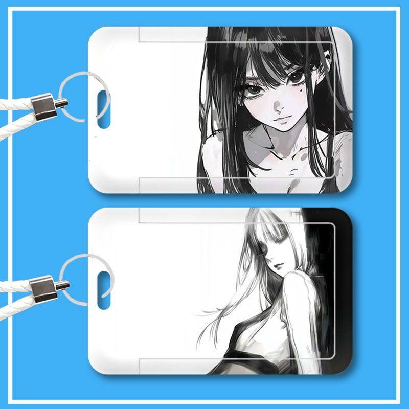 素描线条学生滑盖校园卡卡套门禁公交饭卡地铁门禁卡保护套挂绳,文具电教/文化用品/商务用品,卡套/证件套,淘宝优惠券,粉丝福利购,淘宝优惠卷