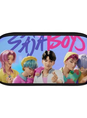 猎魔女团跨境新品KPOP Huntrix 印花同款周边笔袋小学生文具袋