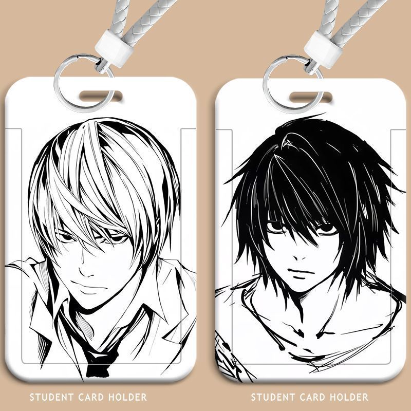 死亡笔记夜神月L卡套学生滑盖校园卡饭卡公交卡身份证保护套水卡
