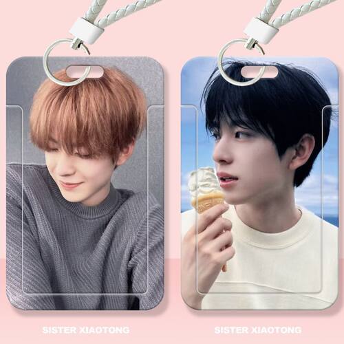 得能勇志nctwish学生滑盖卡套饭卡公交卡身份证件保护套门禁校园