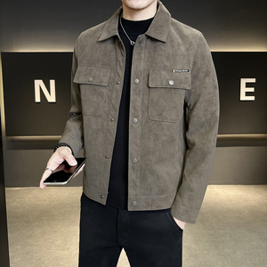 机车皮衣外套男春秋2025新款高级感痞帅潮牌飞行员修身男士皮夹克