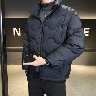泡芙排骨羽绒服男士冬季加厚外套