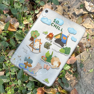 适用2025苹果ipad11新款10代保护套air7透明壳6防弯摔4/5无盖mini轻薄ipad9/7/8软边硬底air1/2单壳pro13抗黄