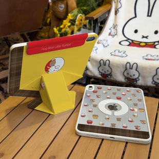 ipadair7保护壳720°旋转ipad11保护套磁吸增高ipadpro13寸新款苹果10代9拆分air654防弯摔mini7横竖支架12.9