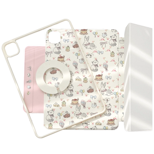 ipadair6保护壳磁吸pro2025新款mini7保护套air5无笔槽9代拆分适用苹果平板11寸mini6亚克力4三折13全包8防弯