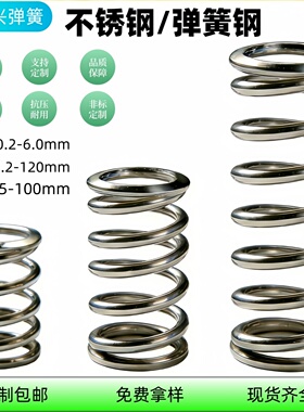 304不锈钢大小弹簧减震压缩弹簧压簧回位弹簧316弹簧定做拉簧定制