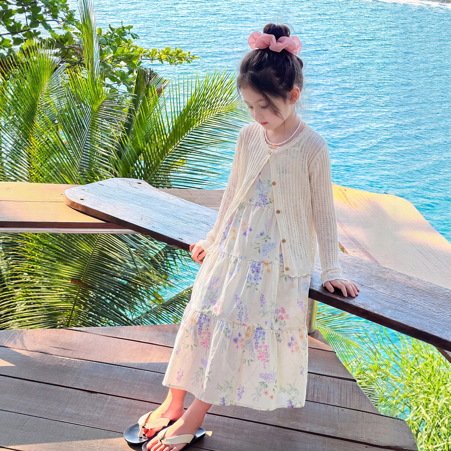 2026超火女童裙子夏季高级感小学生女孩夏天套装裙儿童夏装连衣裙