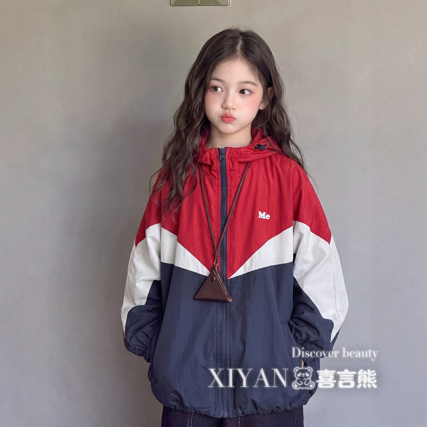 女童2026新款韩版连帽夹克春秋