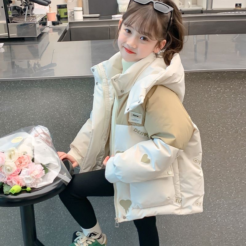 女童棉衣冬装2025新款洋气大童秋冬款加厚外套儿童小女孩冬季棉服