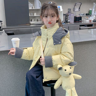 女童羽绒服冬装2025新款儿童加厚外套小女孩90白鸭绒洋气时髦上衣