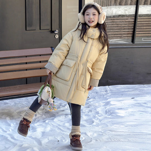 女童羽绒服2025新款冬季儿童90白鸭绒今年流行爆款小女孩冬装外套