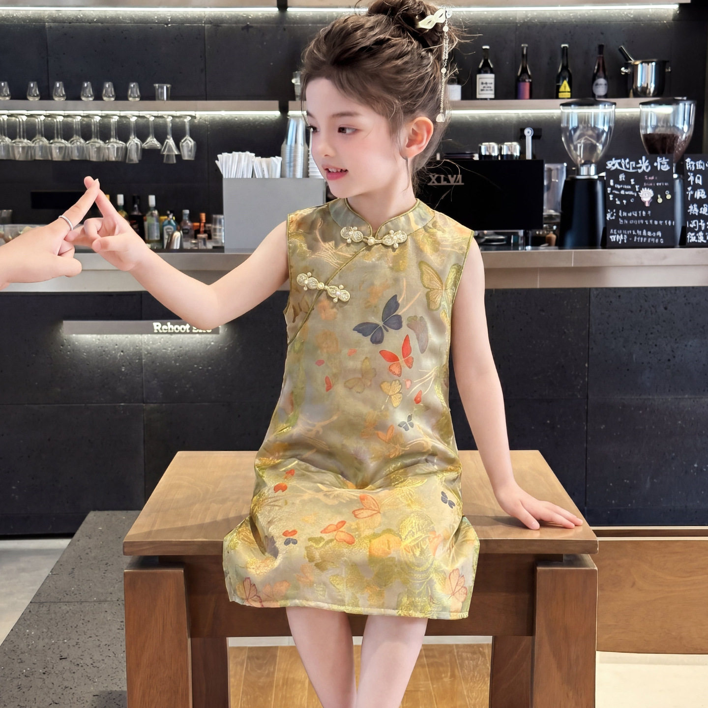旗袍女童夏季2026新款儿童洋气时髦古风汉服连衣裙女孩夏款裙子潮
