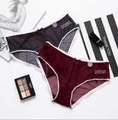 清仓价性感蕾丝内裤 女透明低腰竖条纹三角内裤 女