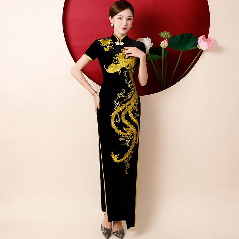 大小姐古法唐之语精致花开栀夏麓津繁戚薇莳妩媚国际品牌高端旗袍