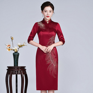 谭燕玉挽苏俏娘鱼2026新款戚薇同款恣禾崔万志官方旗舰店女装旗袍
