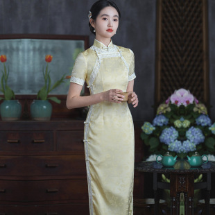 娘子写女装戚薇固执官方旗舰店专柜同款徐之行梦至超华族经典旗袍