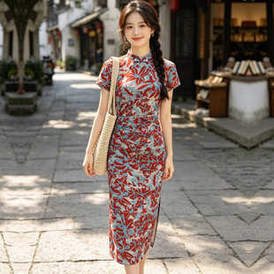 娘子写女装陶玉梅京派苏伊人名兰世家官方佐良佑善戚薇旗舰店旗袍