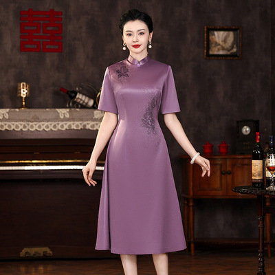 谭燕玉东方美人花间辞2026新款限时赏味崔万志官方旗舰店女装旗袍