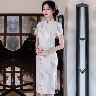 崔万志女装懿菲固执官方专柜同款2026新款龙迪旗舰店旗袍一珂锦绣