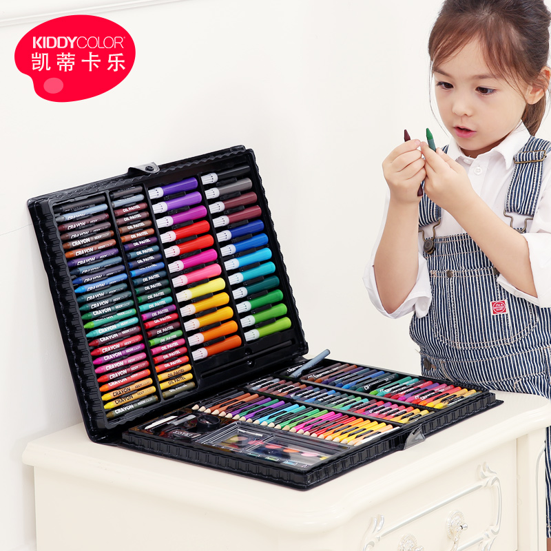 凯蒂卡乐儿童画画套装画笔工具一年级小学生彩