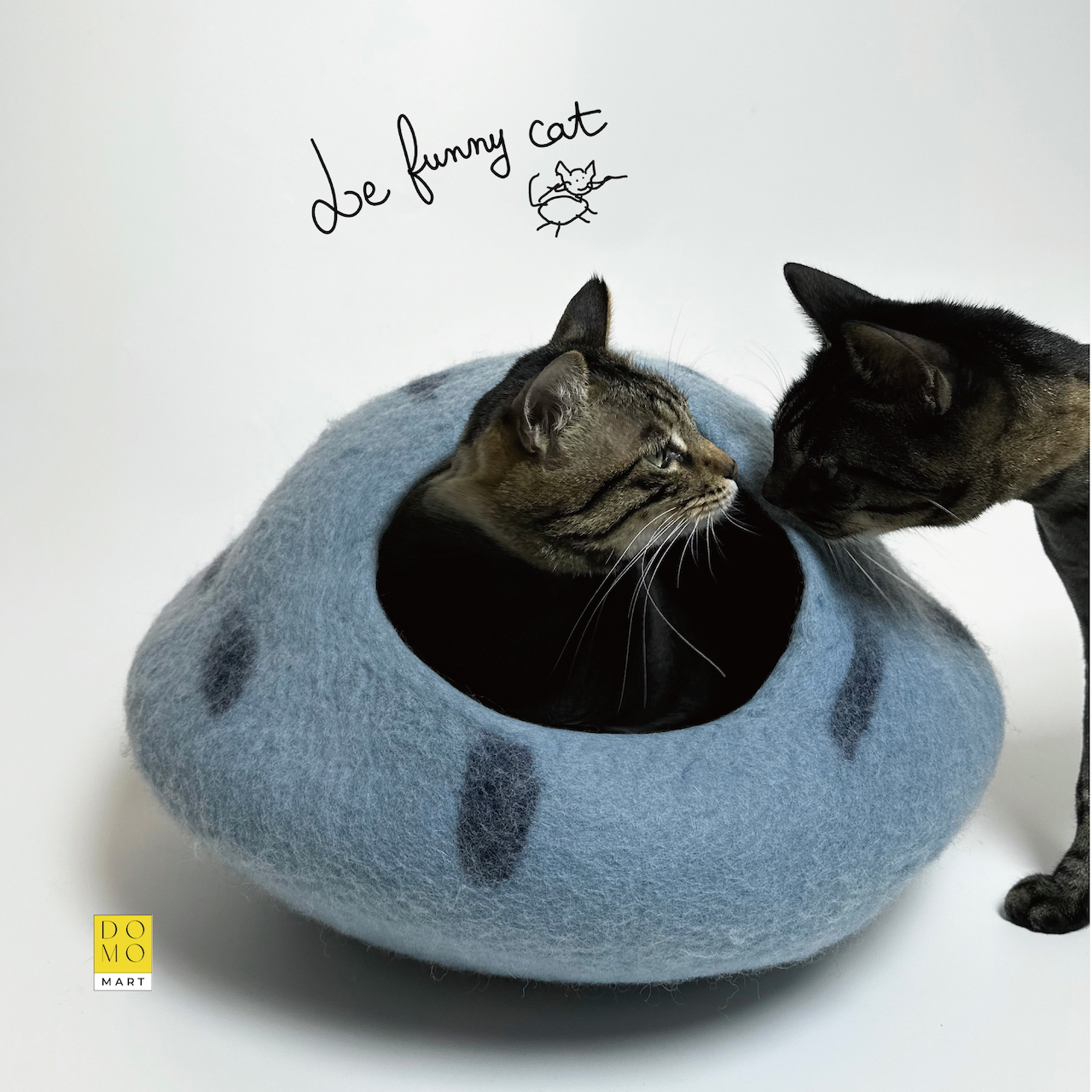 羊毛毡半封闭手工宠物猫窝