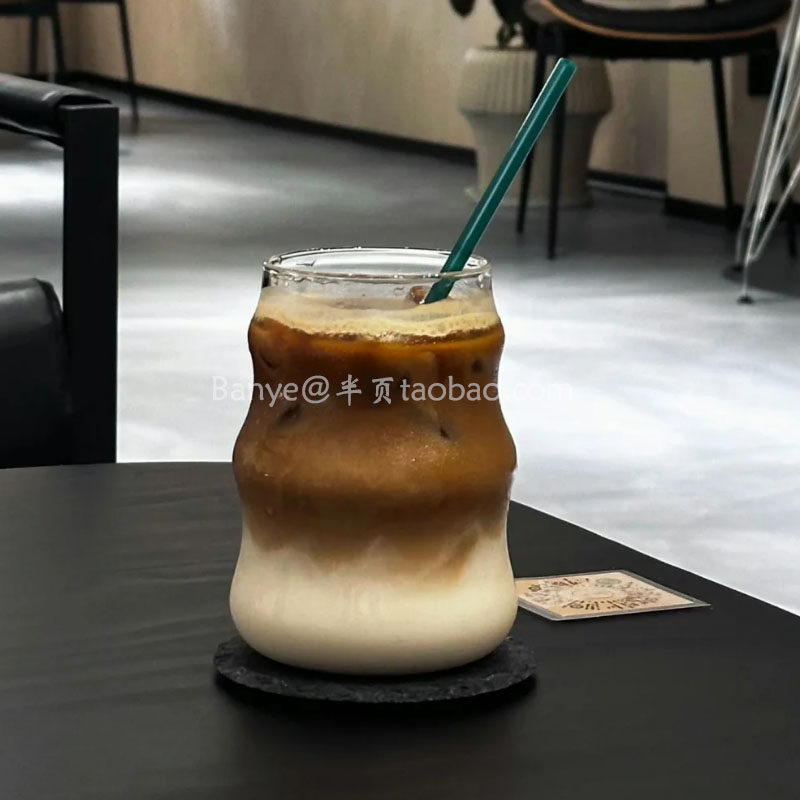 胖嘟嘟咖啡玻璃杯子牛奶杯子