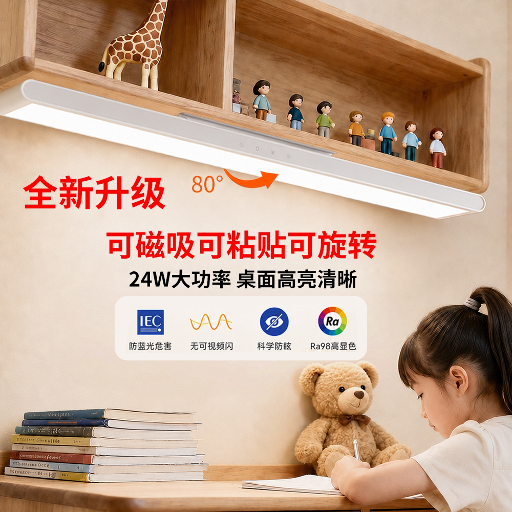 青节全光谱夹式学习护眼台灯图片