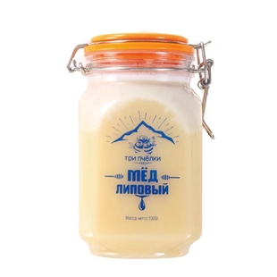 俄罗斯原装进口特里普乔卡泰加森林椴树蜂蜜1000克