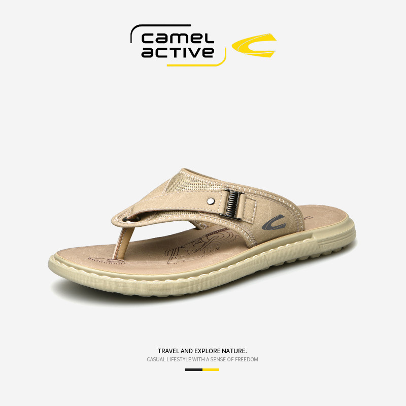 Camel Active/骆驼动感男士人字拖鞋2025夏季外穿时尚防臭凉拖鞋