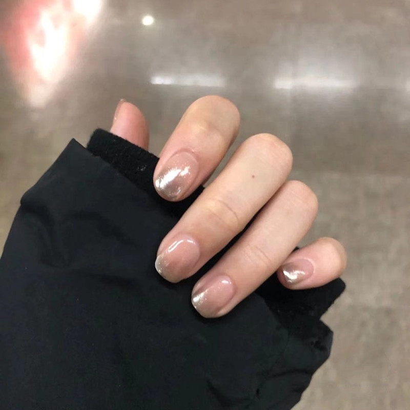 小红书手工渐变孕妇学生美甲贴片