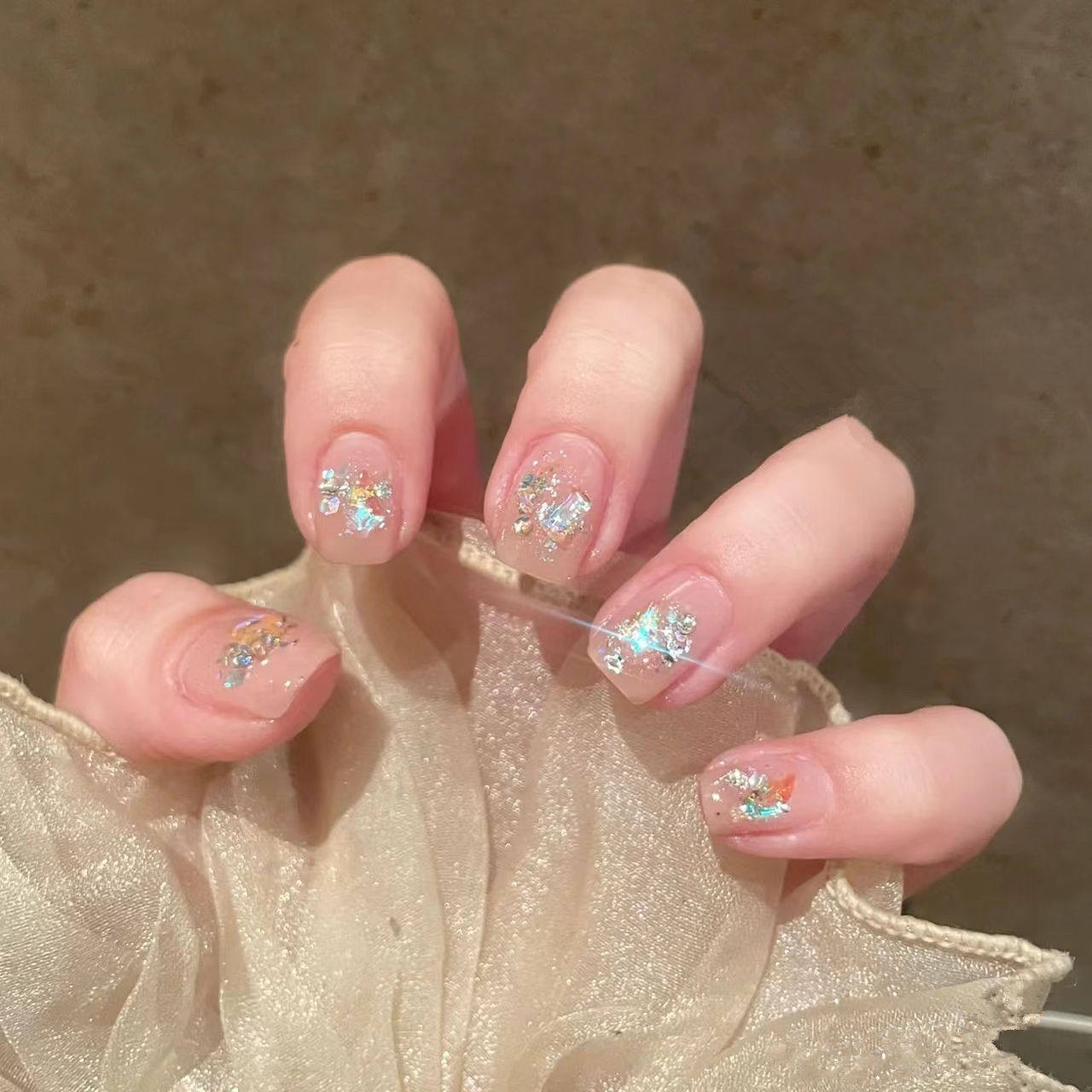 花田里美甲浙江极光钻假指甲贴片