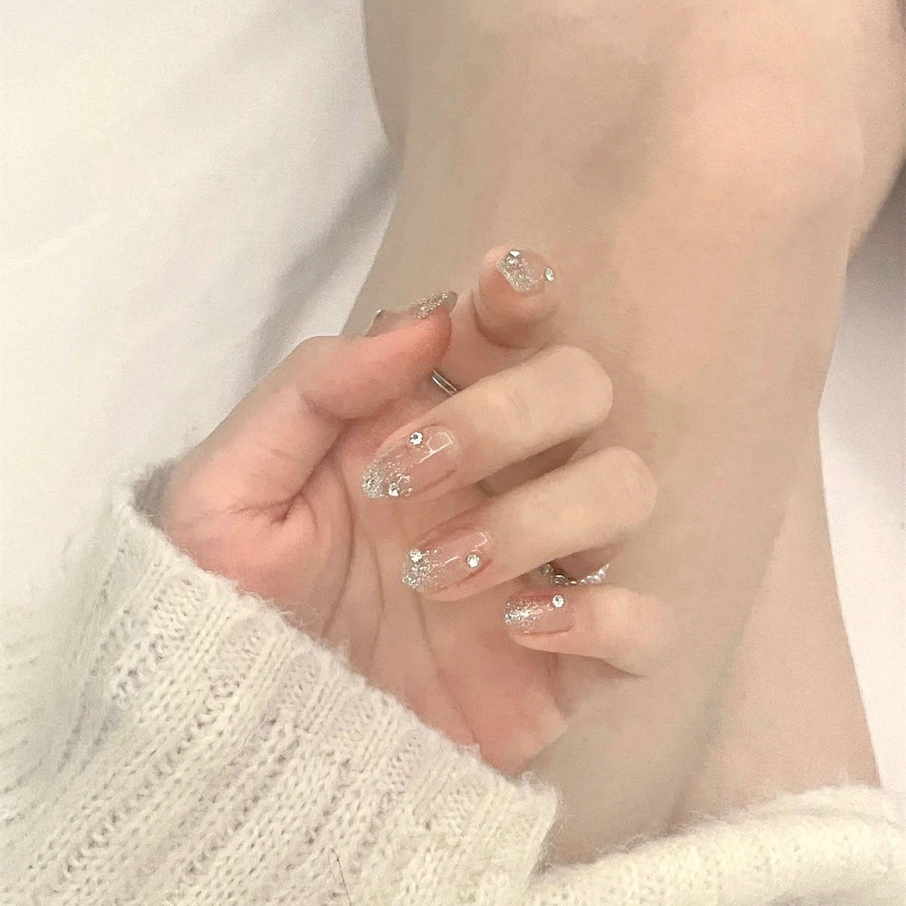 花田里美甲浙江温州假指甲爆闪