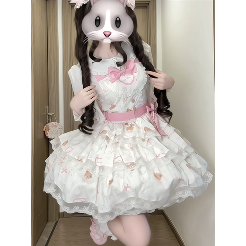 未知心愿Lolita裙原创香芋奶糖甜美可爱蝴蝶结连衣裙显瘦蓬蓬裙