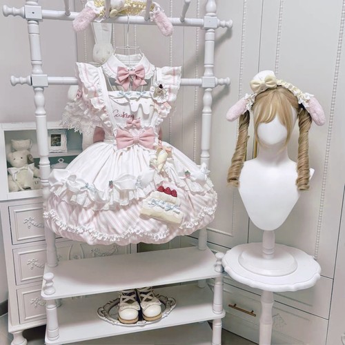 全款现货lolita裙小狗裱花师咸奶油可爱糖果花苞洛丽塔连衣裙子