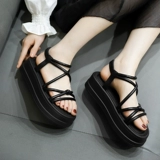 Слайдеры на платформе, летние тапочки, обувь