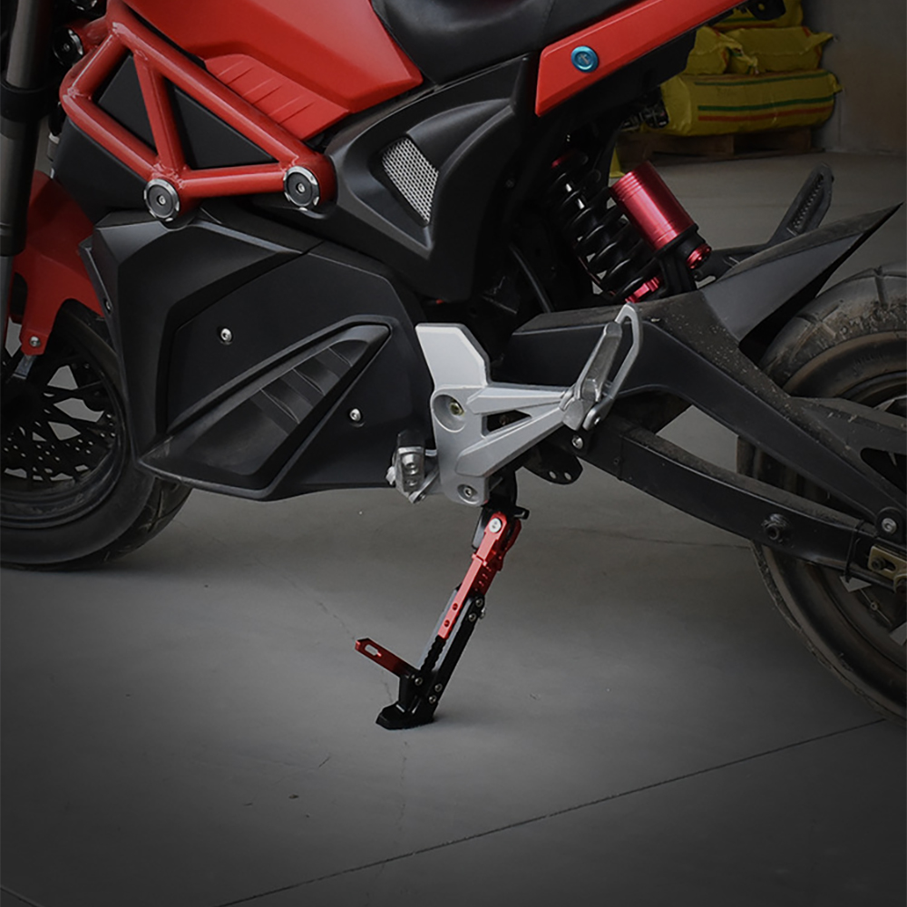 摩托车适用脚撑改装铝合金脚架可调节单边支架通用现货脚架边撑