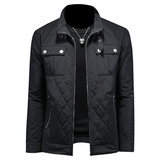 2024立领棉衣绗缝时尚棉充抗皱防水男士外套货号AK042P260，男装棉衣，钱塘6027（原6003）