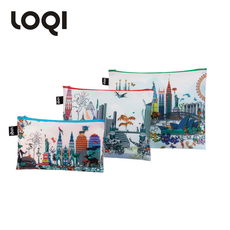 LOQI设计师合作款收纳袋大中小整理包旅行分类衣物袋 印象系列,收纳整理,衣物收纳袋,淘宝优惠券,粉丝福利购,淘宝优惠卷