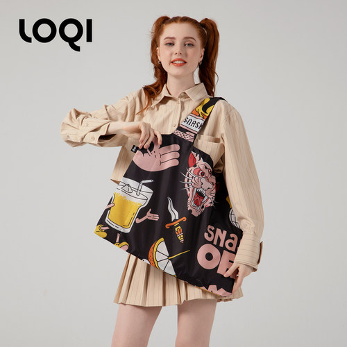 虎蛇德国轻便大容量购物袋LOQI