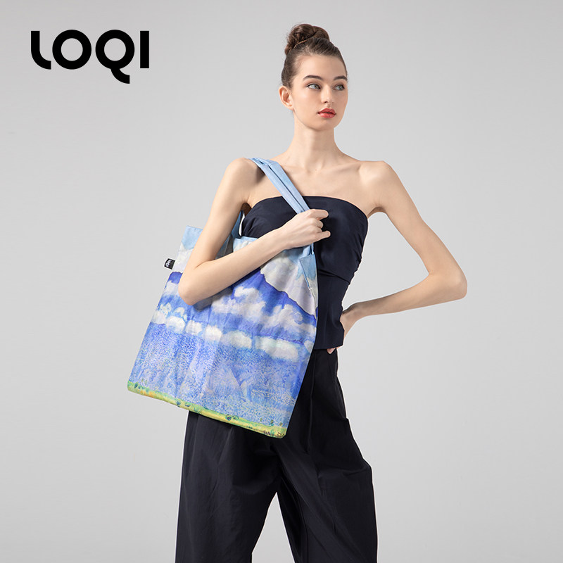 LOQI德国霍德勒名作联名款环保手提袋时尚单肩包购物袋伯尔尼高地,收纳整理,购物袋/环保袋/帆布袋,淘宝优惠券,粉丝福利购,淘宝优惠卷
