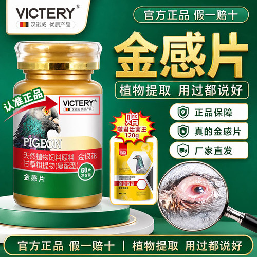 【新品】汉诺威金感片鸽子流泪呼噜上下呼吸道信鸽用品