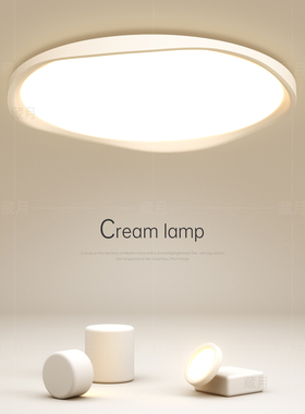 极简主卧室灯创意led吸顶灯全光谱餐厅房间灯年轻人客厅书房灯具