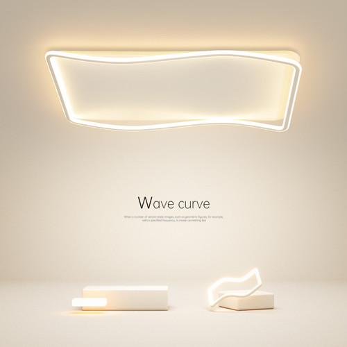 创意led吸顶灯客厅灯长方形简约现代主卧室灯餐厅书房中山房间灯 - 封面